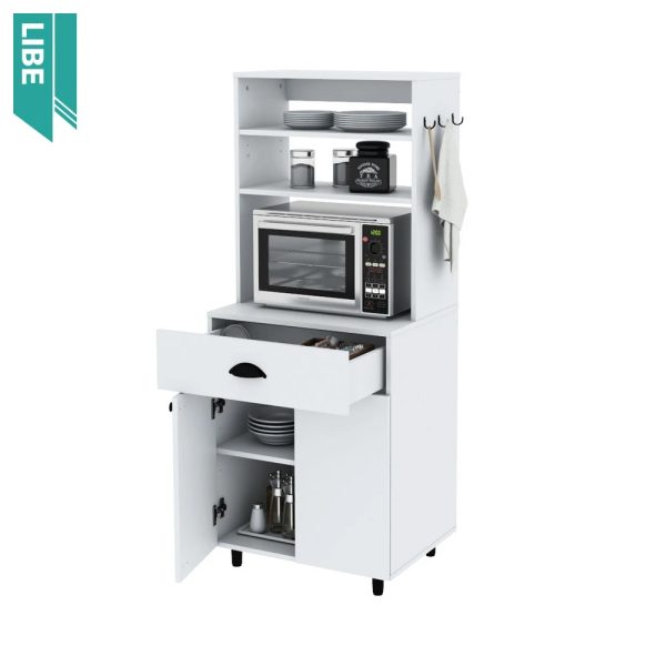 Organizador CENTRO ESTANT, apto microondas, blanco. - Mod. KP50BL
