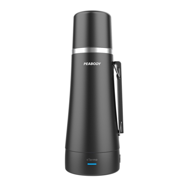 Termo eléctrico PEABODY, 1 litro, negro. - Mod. PE-ET1000N - E-TERMO NEGRO