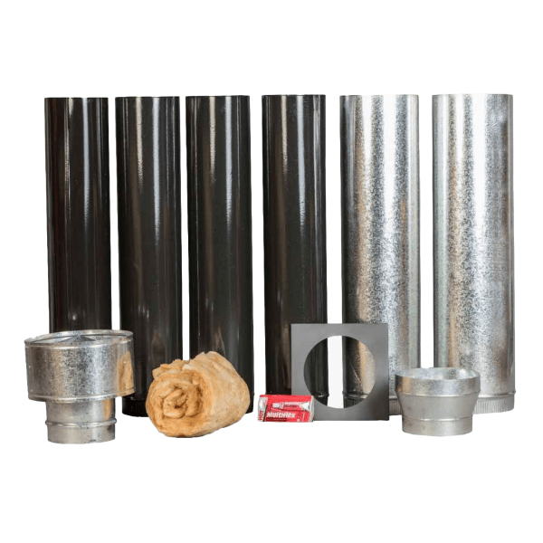 Kit básico para techo TROMEN, enlozado, 4".