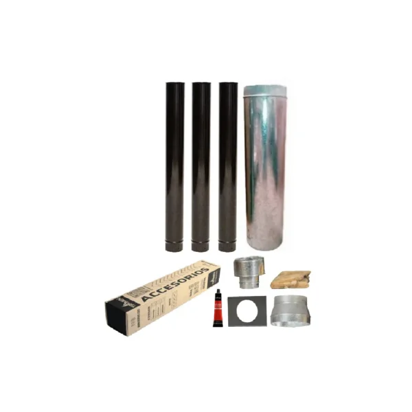 Kit básico para techo TROMEN, enlozado, 4".