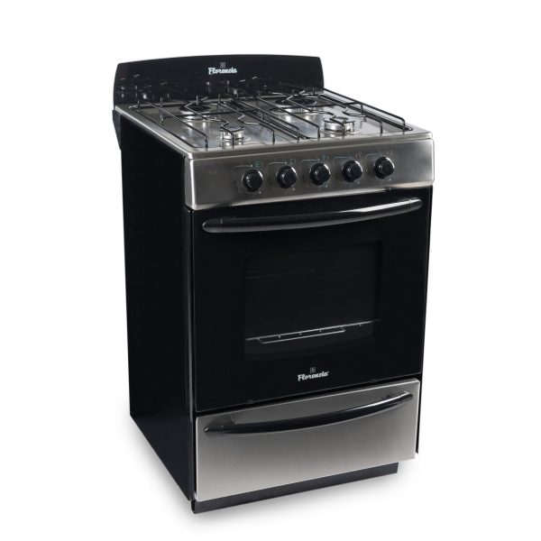 Cocina a gas FLORENCIA, 56 cm, acero inoxidable. - Mod. 5518F