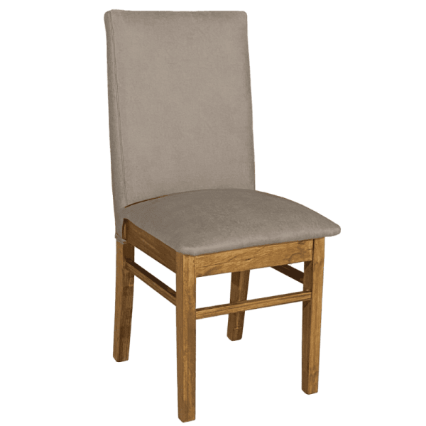Silla MOBILIA, respaldo alto tapizado, color cedro. - Mod. 1414 - AURORA