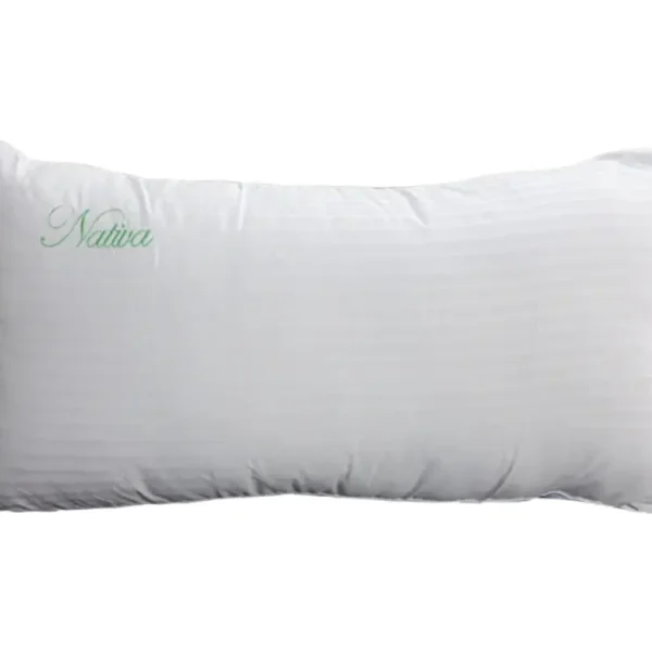 Almohada FIBERBALL, con faja, 80x40cm. - Mod.  NATIVA C/FAJA