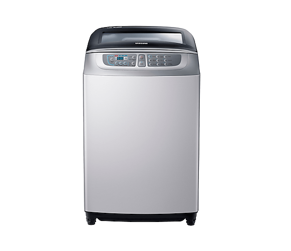 Lavarropas automático SAMSUNG, carga superior, 8kg, 700rpm, color acero. - Mod. WA80F5S4UDA