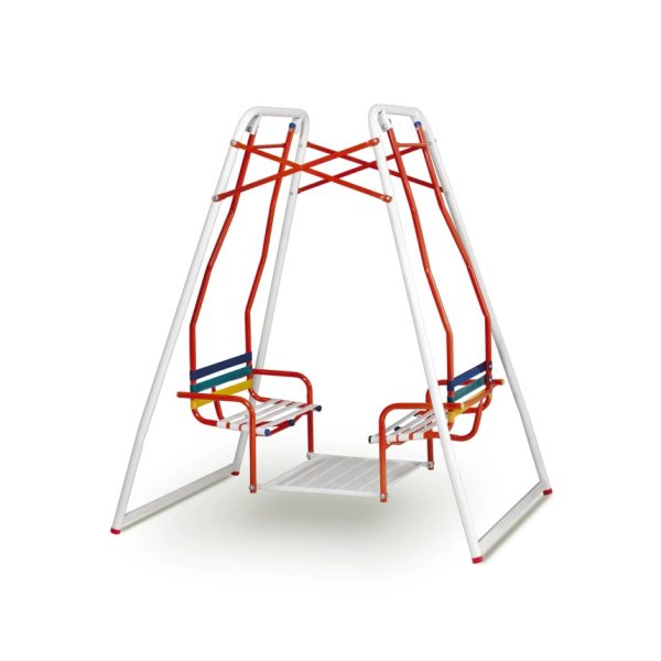 Hamaca TELSO, para 4 niños, arcos blancos. - Mod. H04