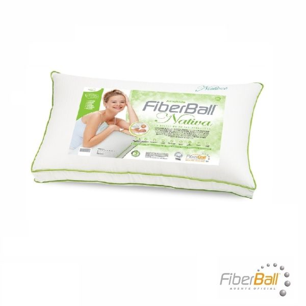 Almohada FIBERBALL, con faja.  80X40cm. - Mod. NATIVA