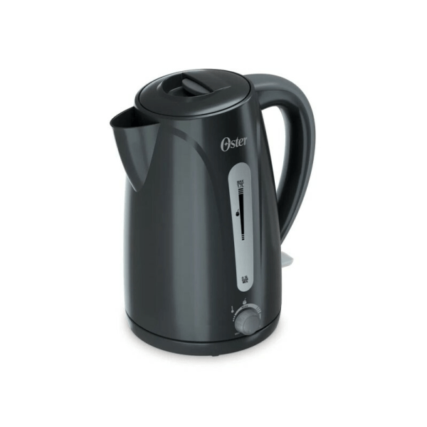 Pava eléctrica OSTER, con regulador, 1,7 litros, blanca/negra. - Mod. KT4970B/W
