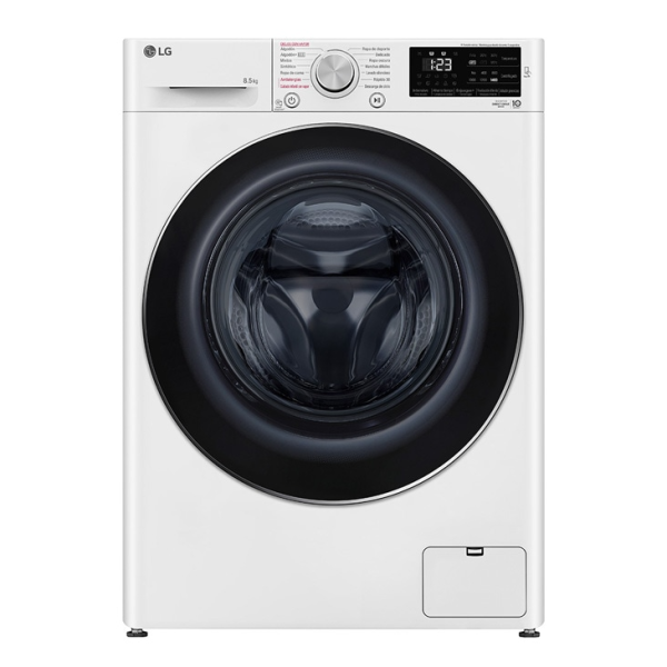 Lavarropas automático LG, 8,5Kg, carga frontal, white. - Mod.  WM85WVC5S6P