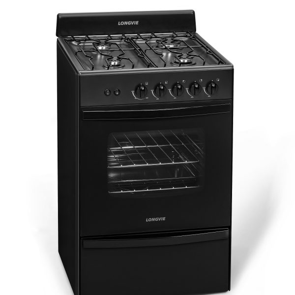 Cocina a gas LONGVIE, 56 cm, grafito. - Mod. 12331G
