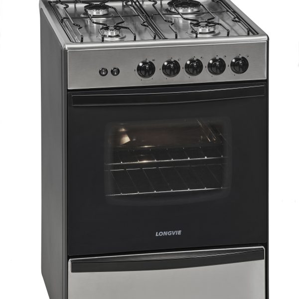 Cocina a gas LONGVIE, 56 cm, acero inoxidable. - Mod. 12331X