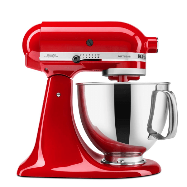 Batidora KITCHENAID, 4,8 litros, planetaria, roja. - Mod. RKSM150PSRER
