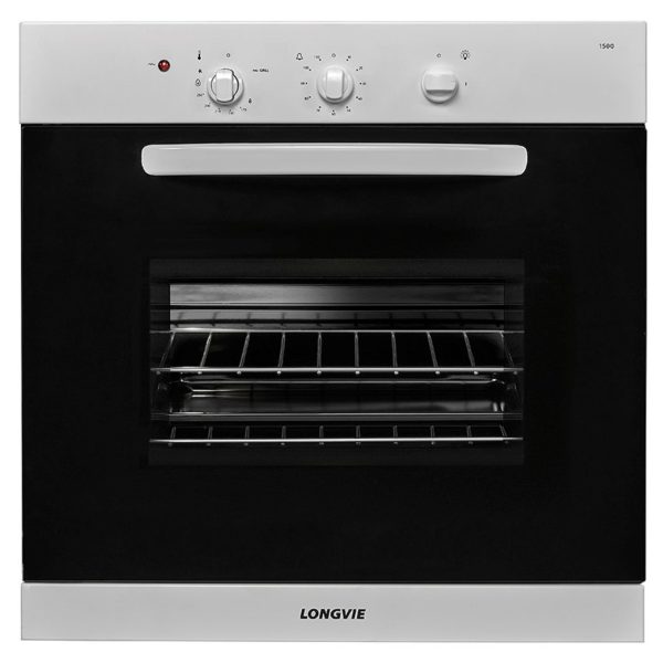 Horno a gas LONGVIE, 60cm, blanco. - Mod. H1500B