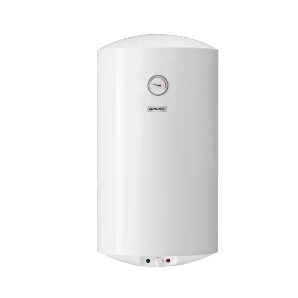 Termotanque eléctrico LONGVIE, 80 litros, conexión inferior, para colgar. - Mod. TE80F