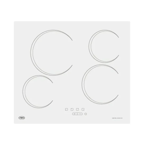 Anafe eléctrico TST, blanco. - Mod. VITRO-4