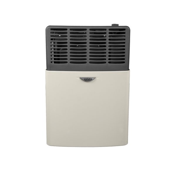 Calefactor a gas ESKABE, 2000kcal/h, color marfil, multigar, regulador con aromatizante, encendido eléctrico - Mod. S21 TB2