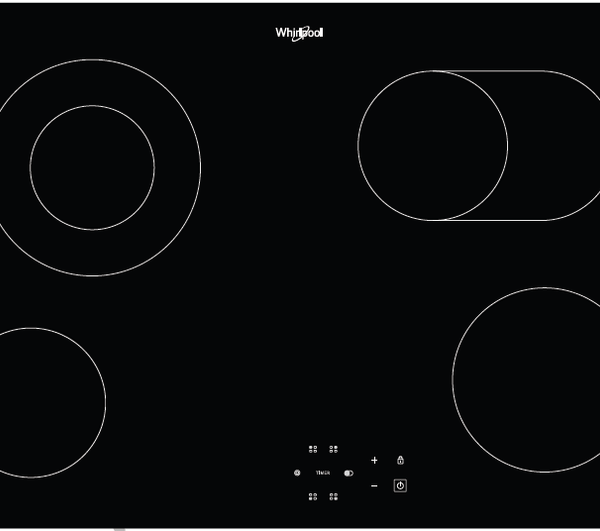 Anafe eléctrico WHIRLPOOL, vitrocerámico, 4 zonas. - Mod. WDF77