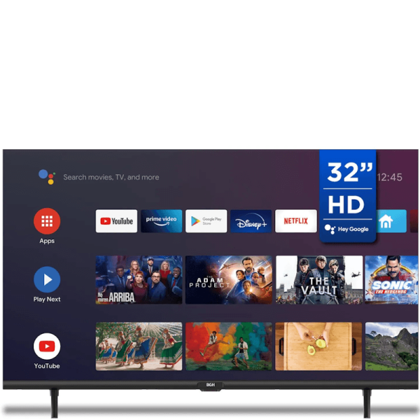 Smart TV BGH, 32", con android tv. - Mod. B3225S5A