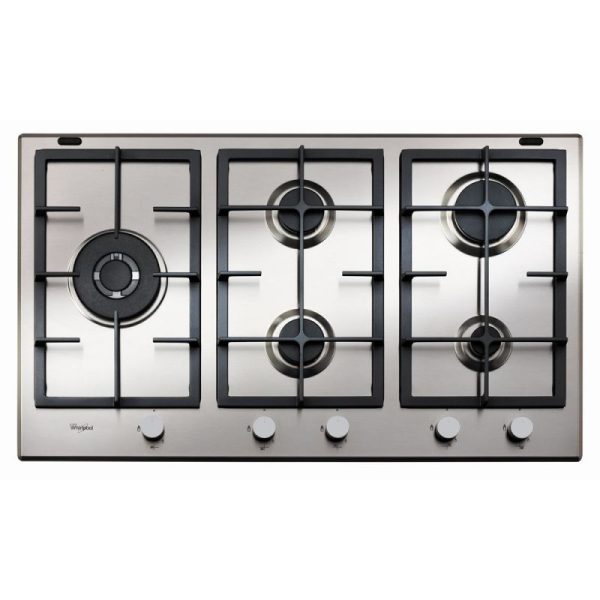 Anafe a gas WHIRLPOOL, 5 hornallas, hierro fundido. - Mod. GMA9522X
