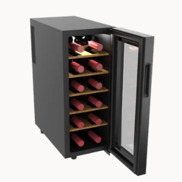 Cava VONDOM, 12 botellas, estantes de madera. - Mod. T12