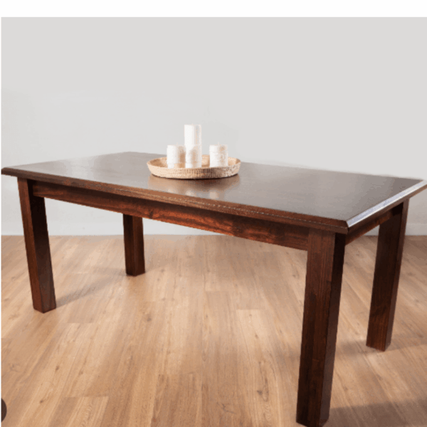 Mesa MOBILIA, 1,80 mts, patas rectas, cedro. - Mod. SILVIA