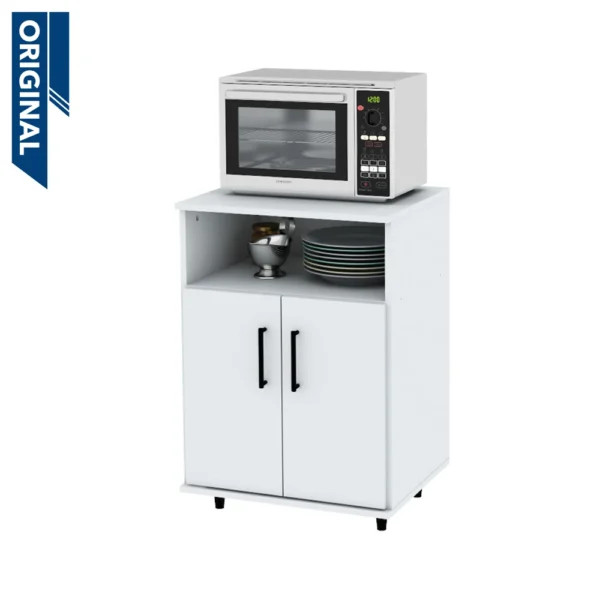 Rack para microondas CENTRO ESTANT, 73cm, blanco. – Mod. G10BL
