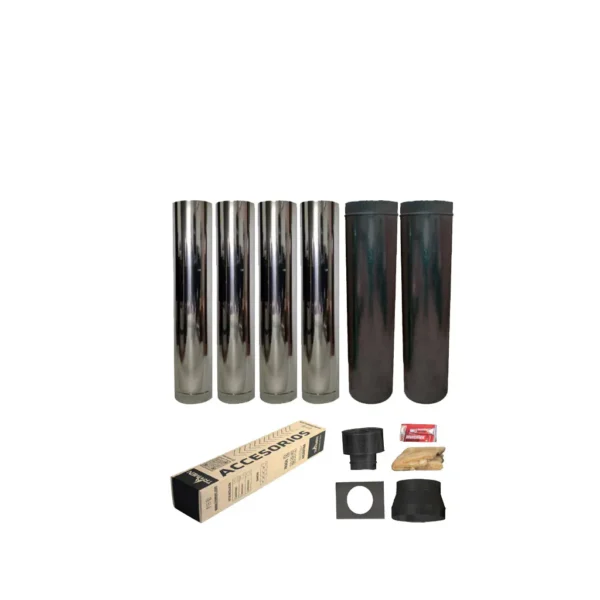 Kit de instalación básico TROMEN, para techo, 8", acero inoxidable
