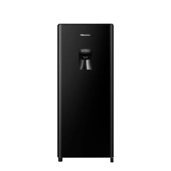 Heladera HISENSE, 177 litros, con dispenser, single door, negra. - Mod. RL230WB4AU
