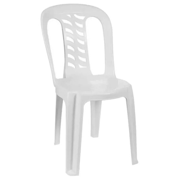 Silla GARDEN LIFE, pvc, blanca. – Mod. BISTRO/F8500