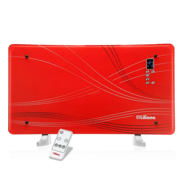 Calefactor eléctrico LILIANA, curvo, de pie/pared.- Mod. TURBOLUXE  PPV510