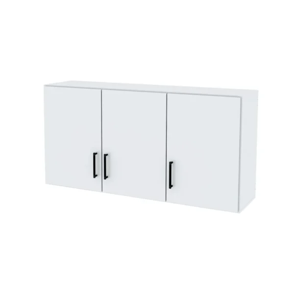 Alacena CENTRO ESTANT, 1.20 Mts, blanca, 3 puertas. – Mod. AL120BL