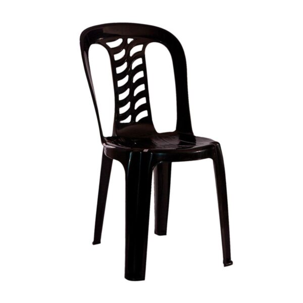 Silla de jardín GARDEN LIFE, pvc, negra. - Mod. BISTRO NEGRA F850001