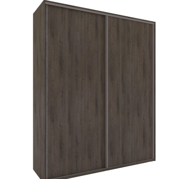 Placard DELOS, 2 puertas corredizas, roble grafito. - Mod. DL360RDG
