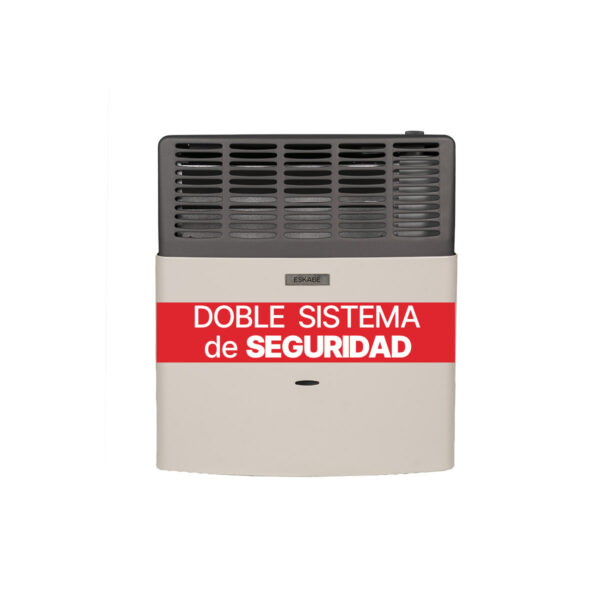 Calefactor a gas ESKABE, 5000kcal, sin salida, marfil. - Mod. Miniconvex