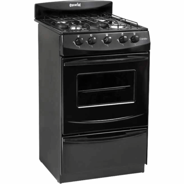 Cocina ESCORIAL, black, gas licuado. - Mod. CANDOR BLACK S2