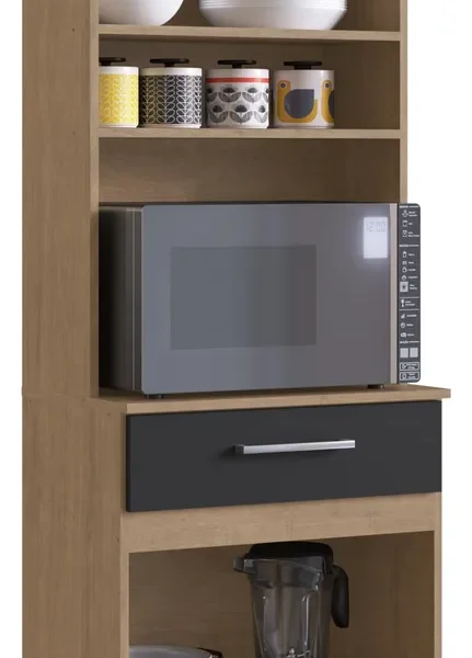 Kit de cocina DELOS 60 cm nogal gris.- Mod. 608.0001