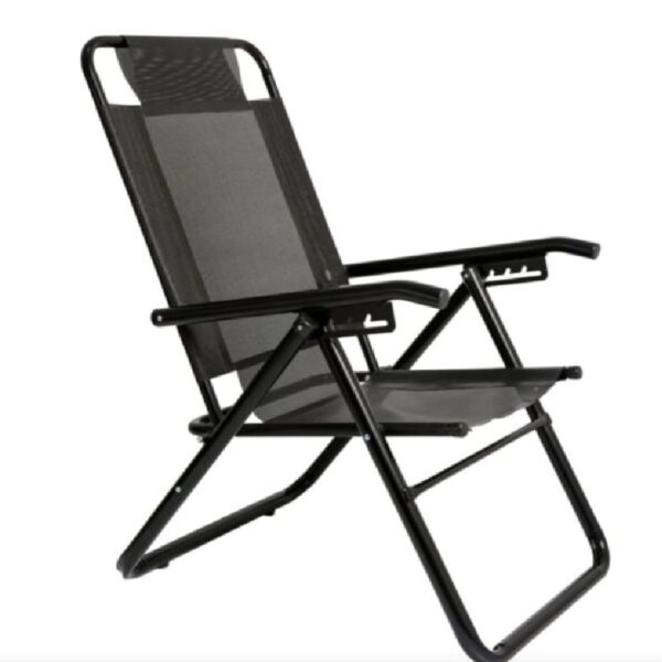 Sillón de jardin alto AVELINO 5 posiciones caño coversol BLACK EDITION. - Mod. 37/1024BE)