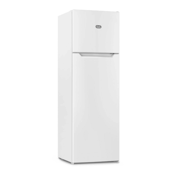Heladera con freezer GAFA 250 litros blanca. - Mod. HGF252B