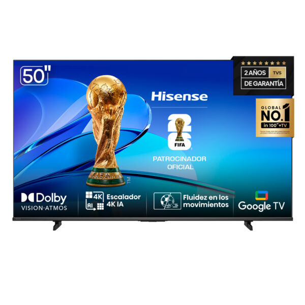 Smart TV HISENSE 50" Qled Q6N con Google TV. - Mod. 50Q6N