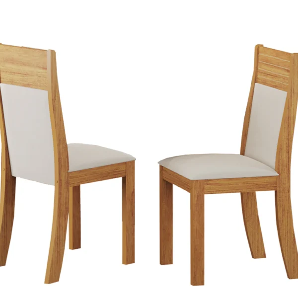 Silla DELOS color miel y marfil. - Mod. ROMA 10264-244309