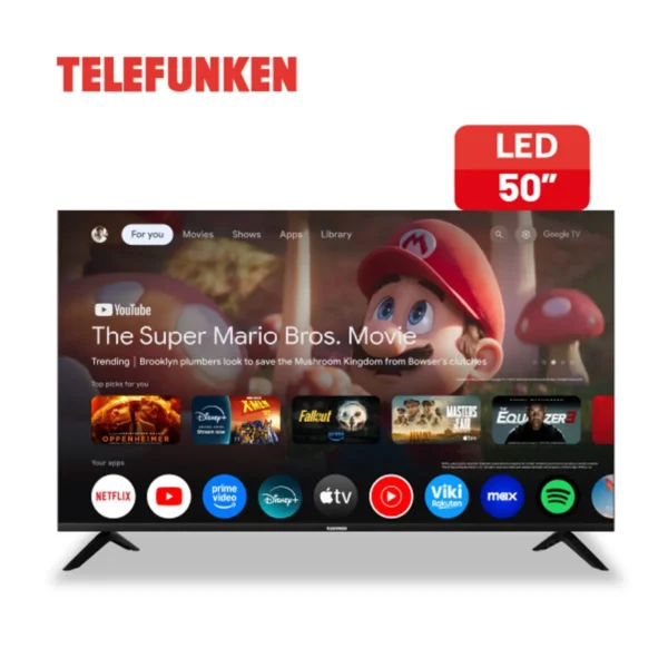 Smart TV TELEFUNKEN 50" con google tv. - Mod. TK5026UG6G
