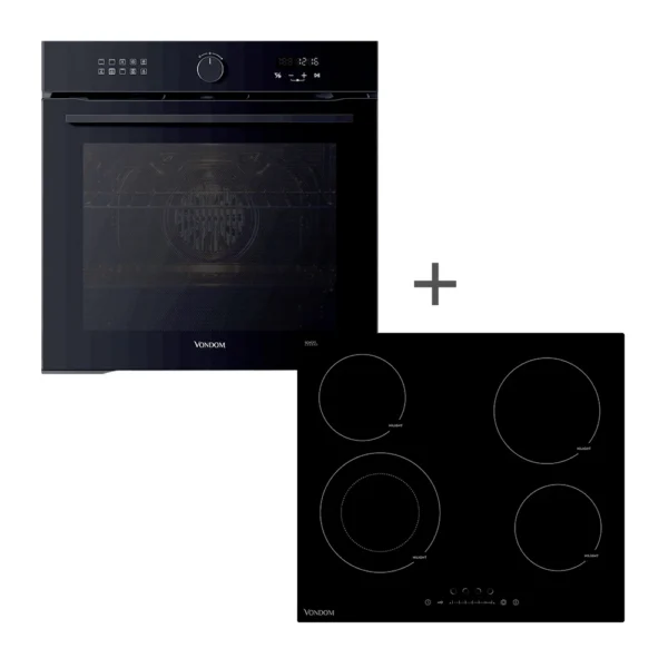 028846 (COMBO - HORNO ELECTRICO  EMPOTRABLE 60cm. + ANFE 4H VITROCERAMICA ELEC. 60cm-  VONDOM - COMBOCOCCIONE)