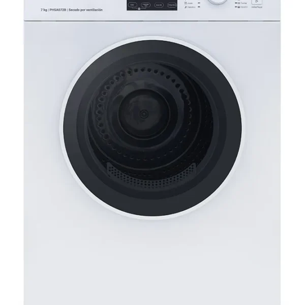 Secarropas automático PHILCO 7kg por ventilación blanco. - Mod. PHSA072B