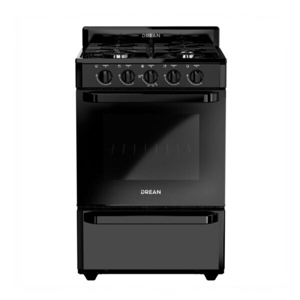 Cocina a gas DREAN 56cm negra. - Mod. CD5602AN0