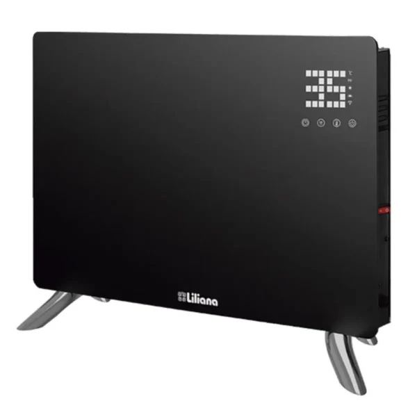 Calefactor eléctrico LILIANA glass panel 1500 vidrio digital. - Mod. PPV250R