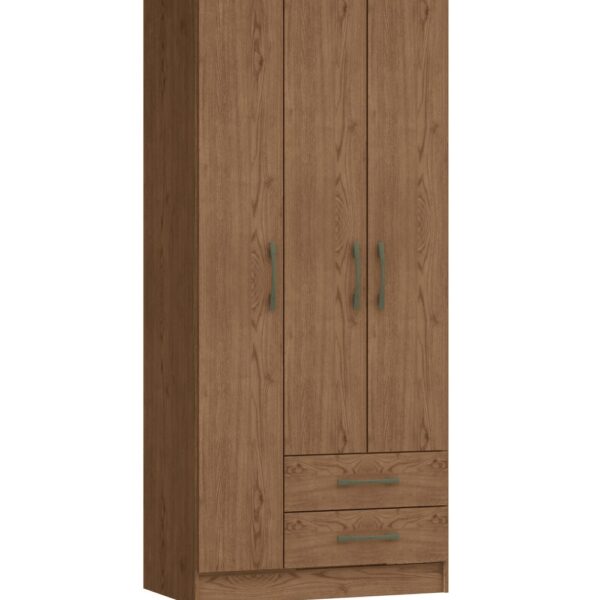 Placard DELOS 3 puertas 180cm color macadamia. - Mod.  4300AMAC