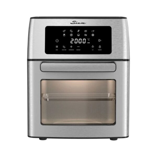 Horno eléctrico SIAM 15lts con air fryer plateado. - Mod. HGFSIS1524PI