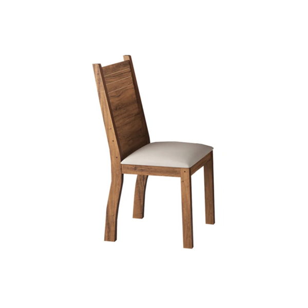 Silla DELOS madera tapizado marfil. - Mod. NAPOLI 6179-244445