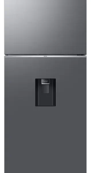 Heladera no frost SAMSUNG 410 litros con dispenser inverter dark inox. - Mod. RT42CG6720S9