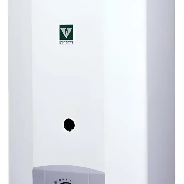 Calefon VOLCÁN 12 litros gas natural encendido piezoeléctrico tiro natural. - Mod. 313BRVN